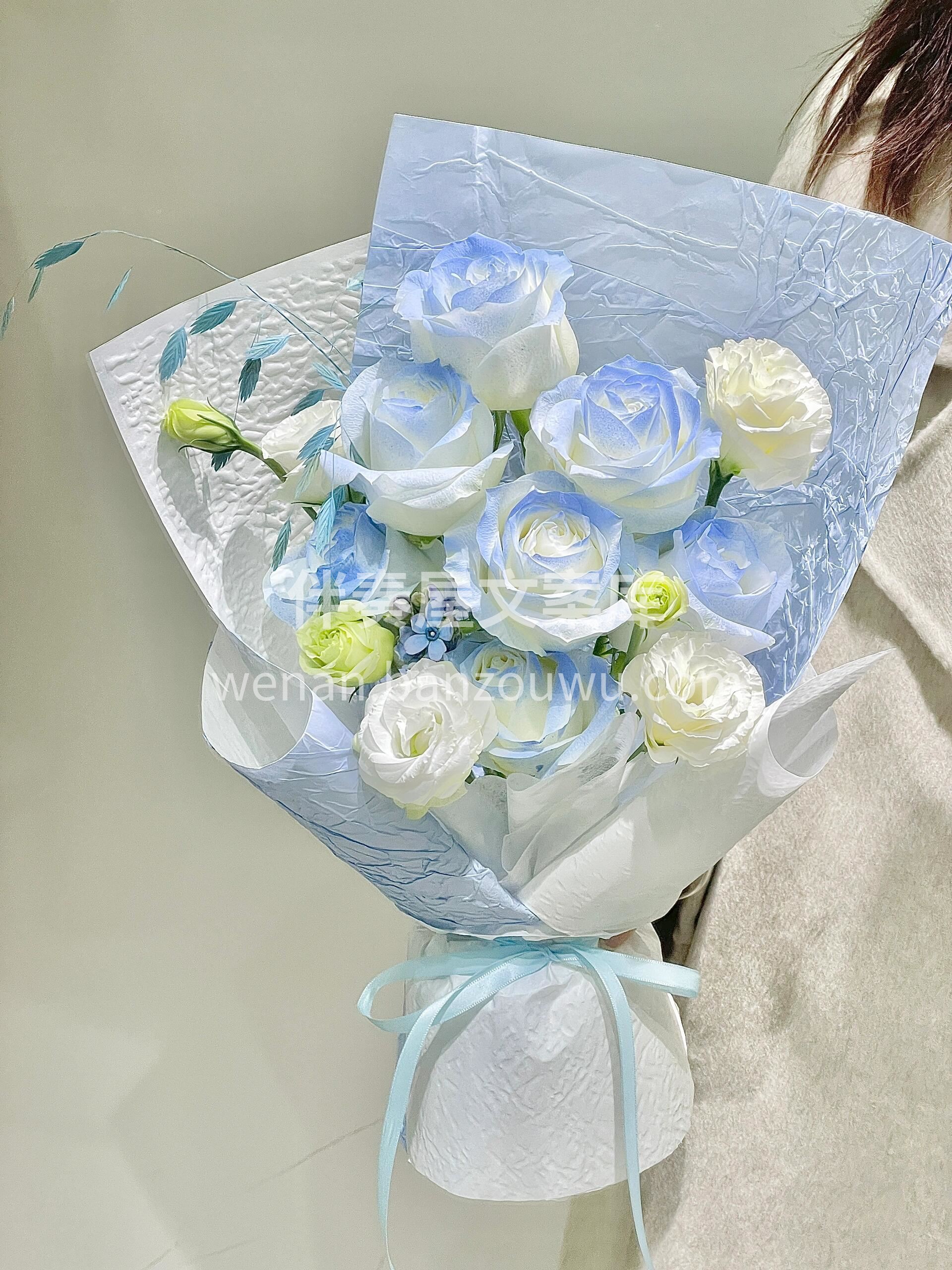 碎冰蓝小花束 干净清透的蓝💙 是我送你的星辰大海 配图1