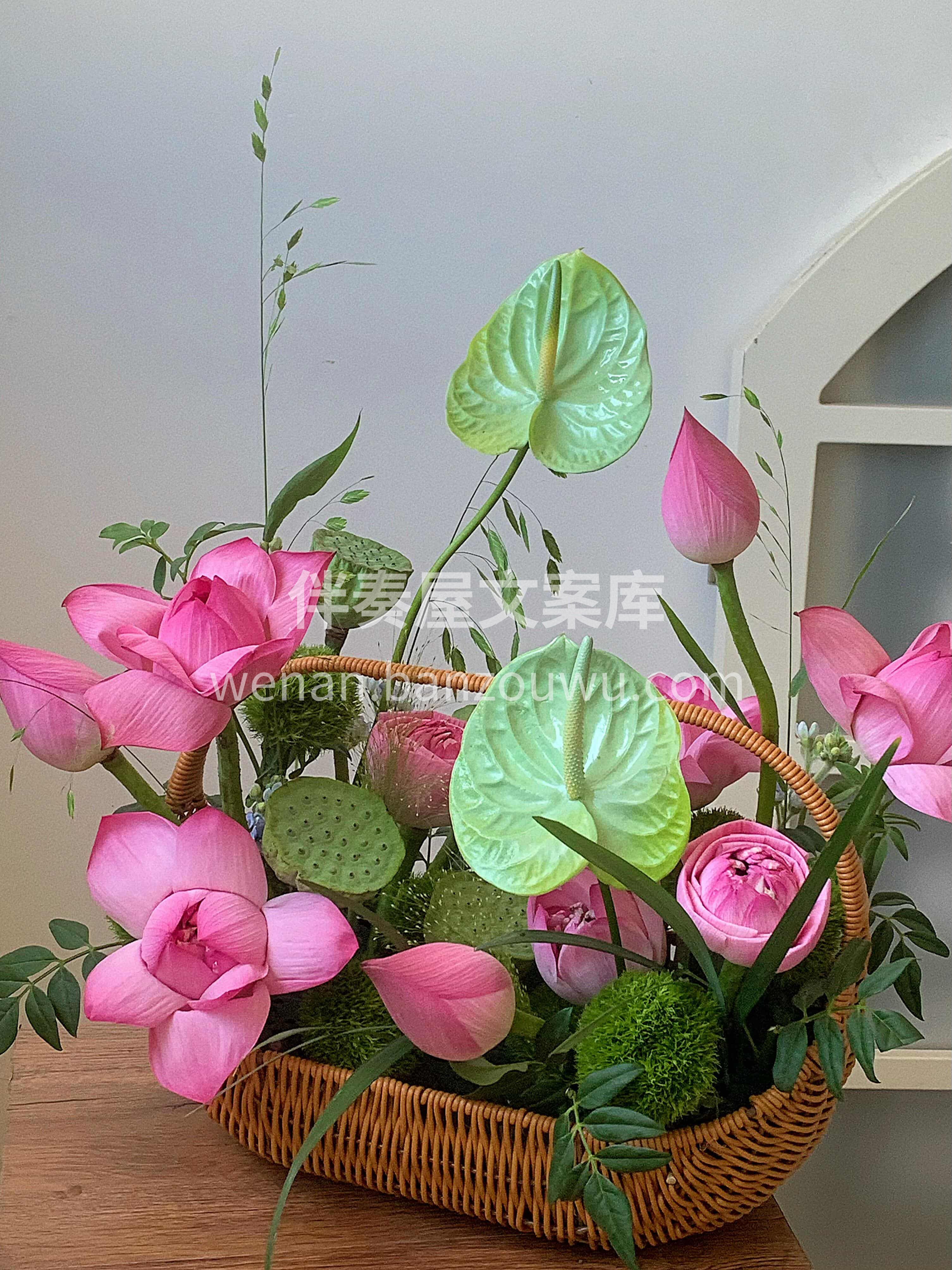 手提一篮荷香奔赴盛夏🌸 饱满的荷花 俏皮的小莲蓬 缀着晨露般 配图2