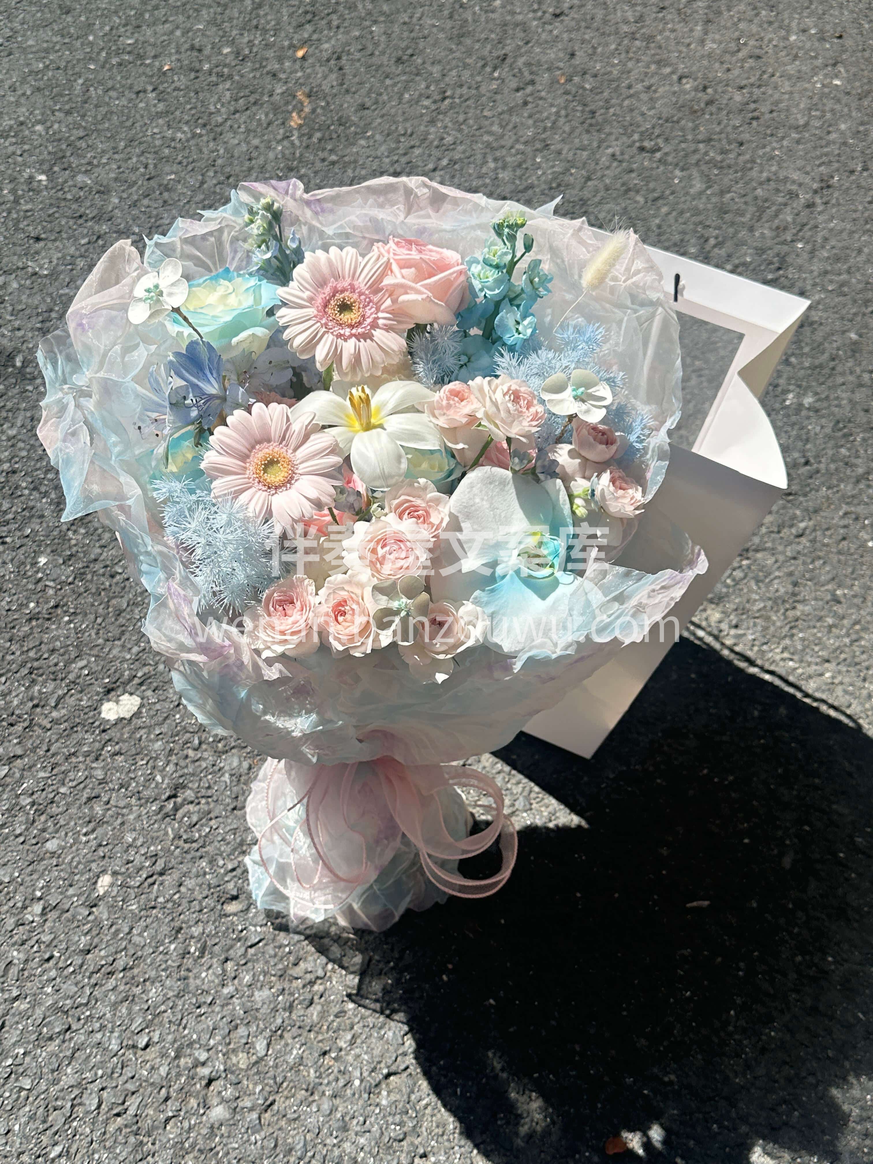 蓝与粉的相遇🦋是梦境与现实的拥抱🌸 欧根纱的轻透🎀为这份浪漫 配图3