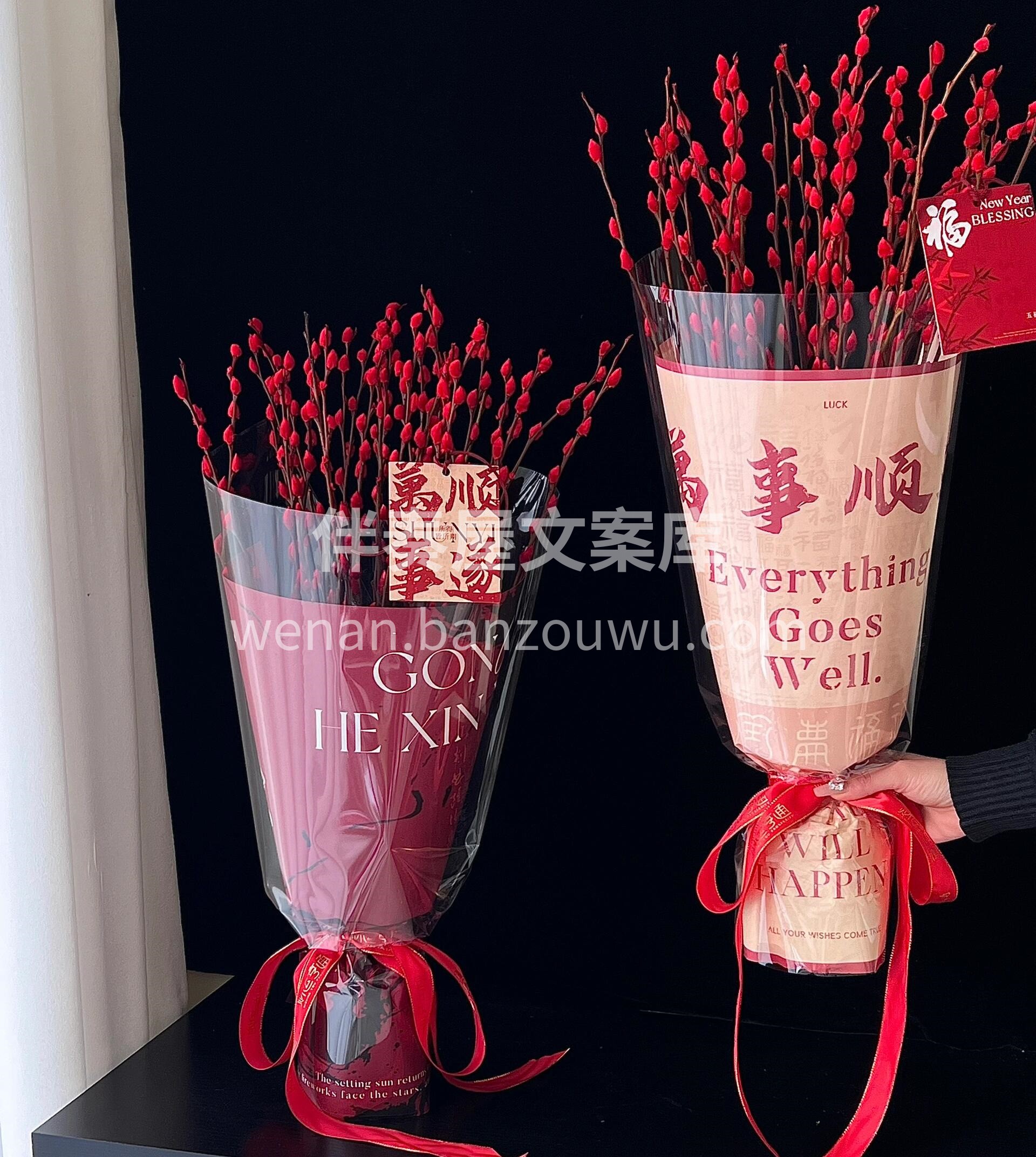 🗓年宵银柳小花束 银柳—“银留”💰 🎐象征吉祥如意 一节一节 配图2