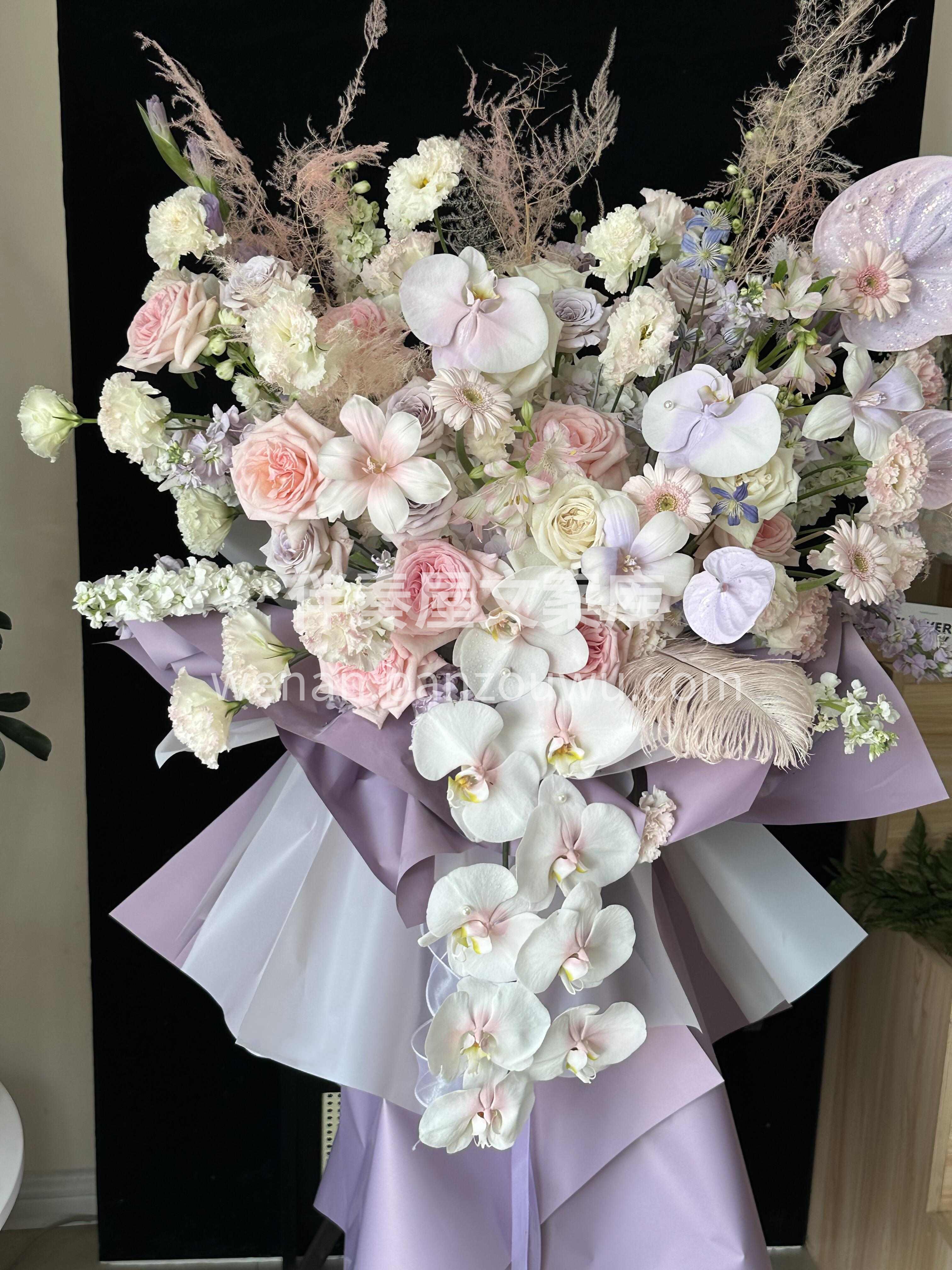 💜梦幻紫色开业花篮 紫色不止浪漫 还“紫 配图1