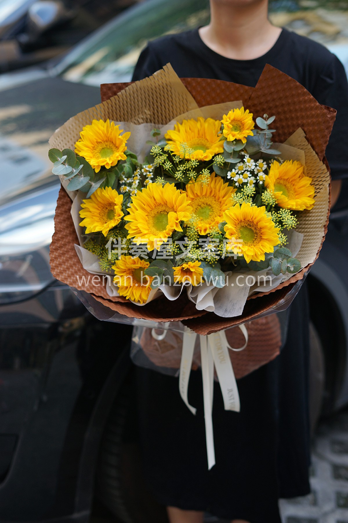 向日葵花束 做一朵🌻向日葵，面对🌞阳光努 配图3