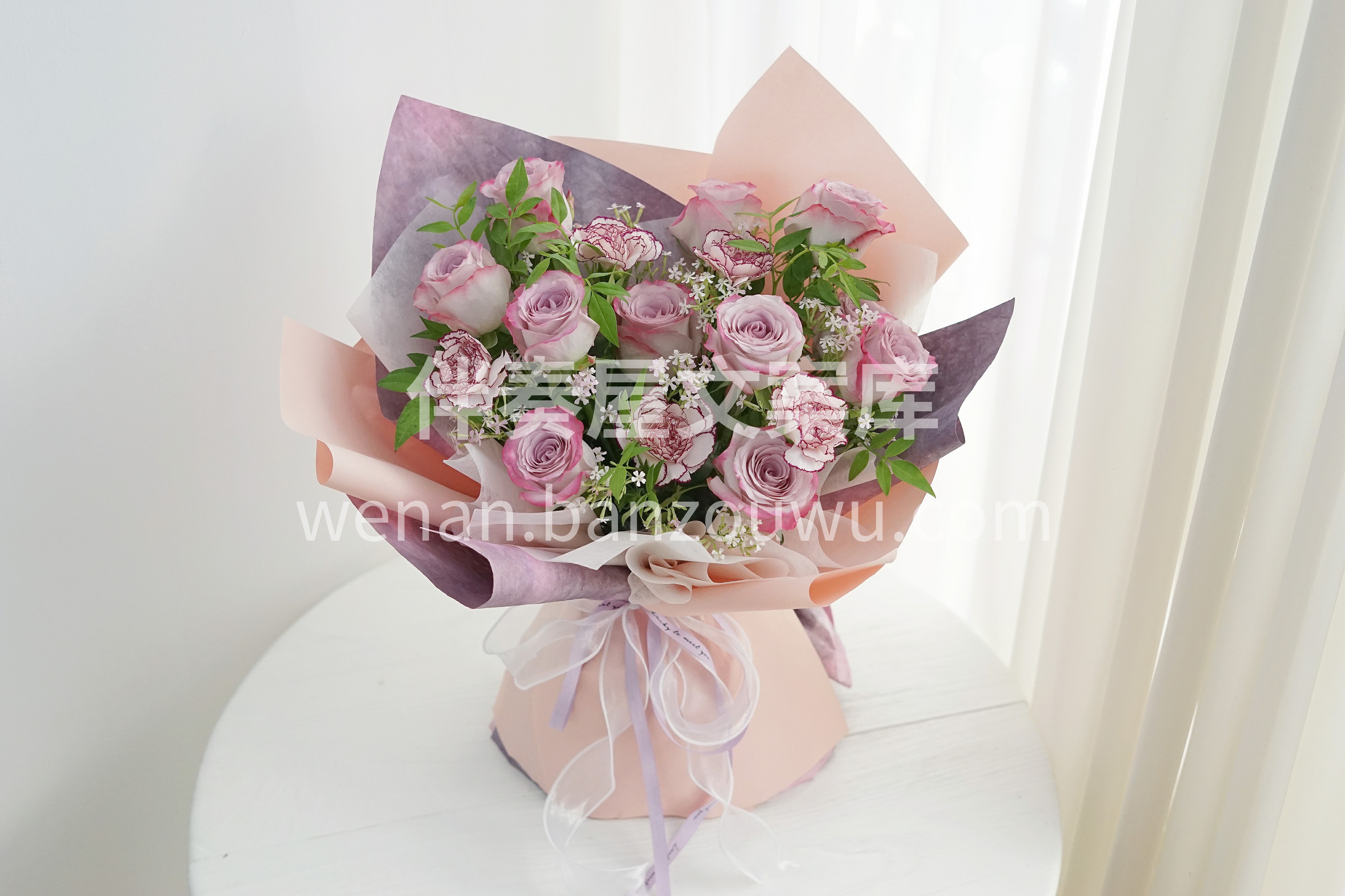 11朵气场玫瑰混搭花束🌸 💜紫色果然自带 配图1