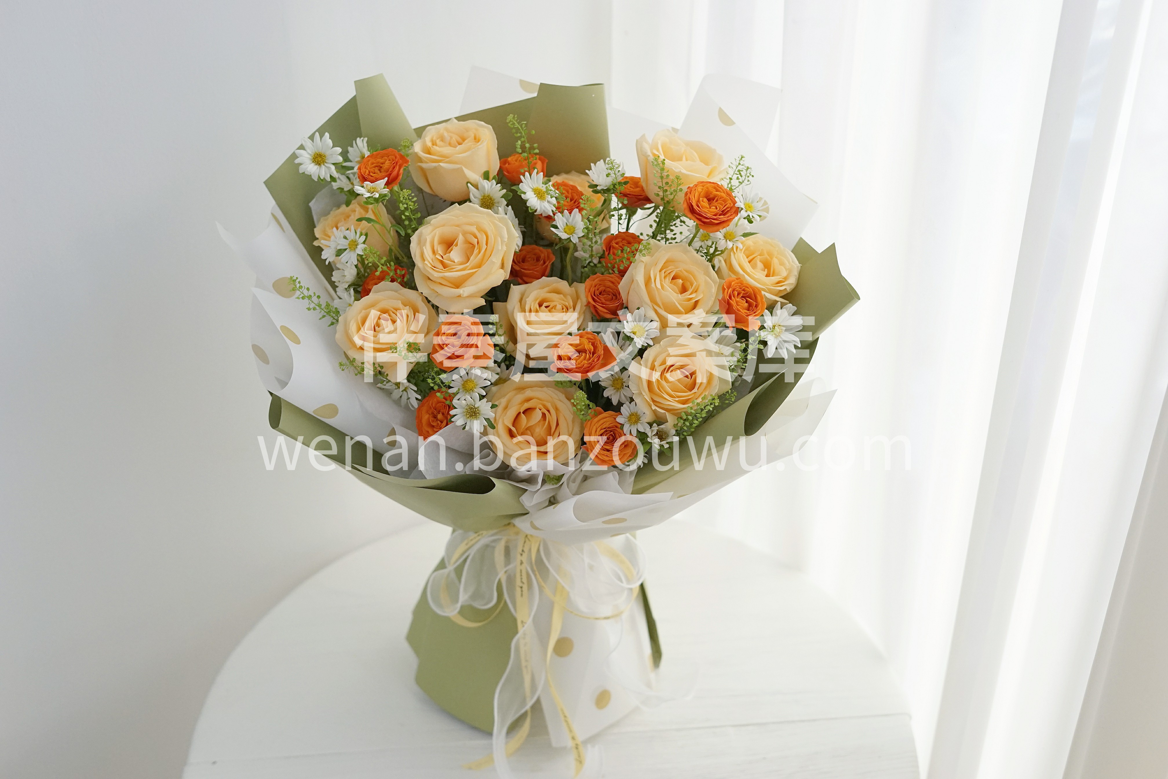 香槟玫瑰花束定制 🌸🌸🌸 未来无法预料  配图1