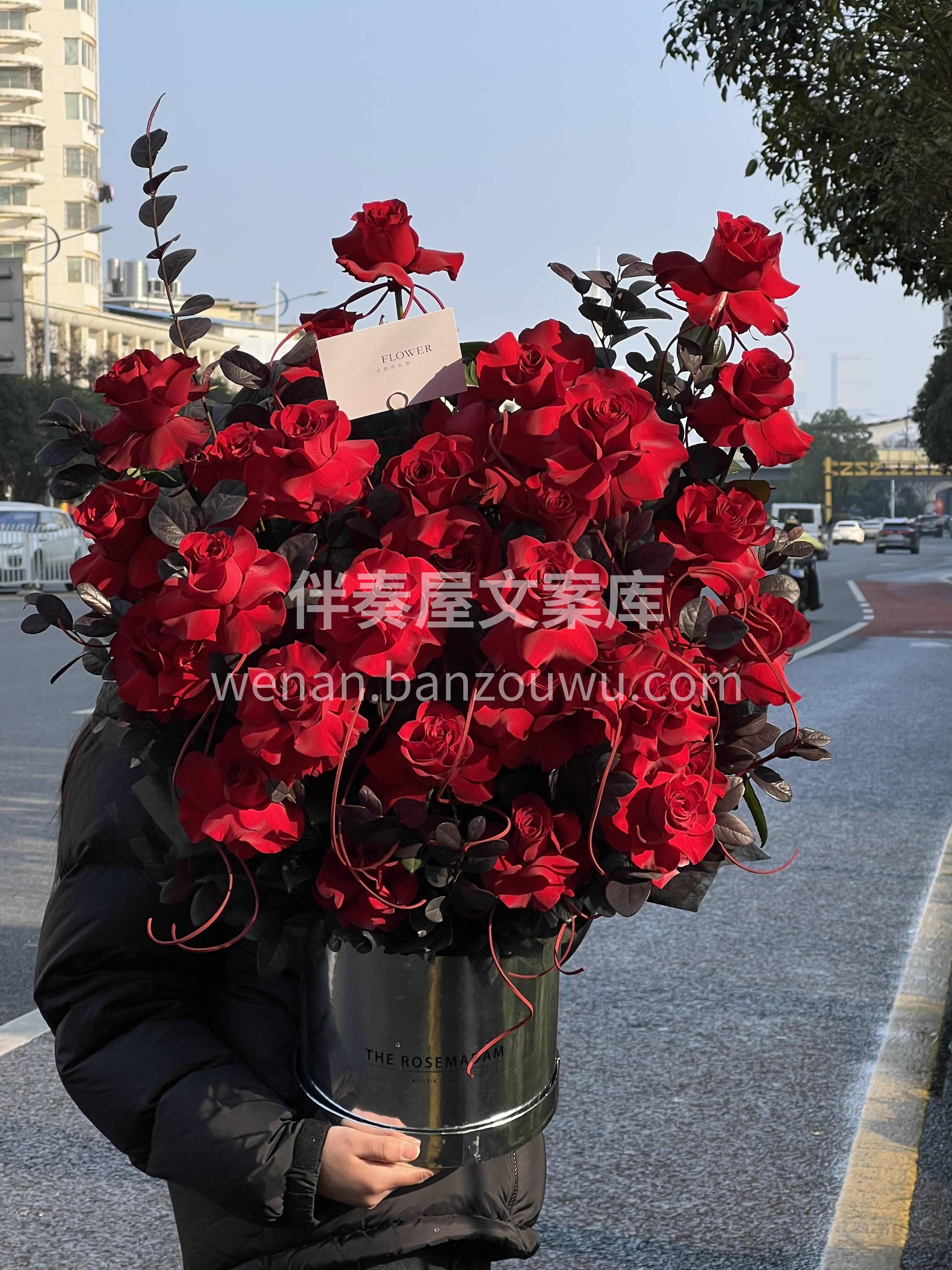 🌹红玫瑰从来不是俗气 是明目张胆的偏爱 是一眼就看到的真心❤ 配图1