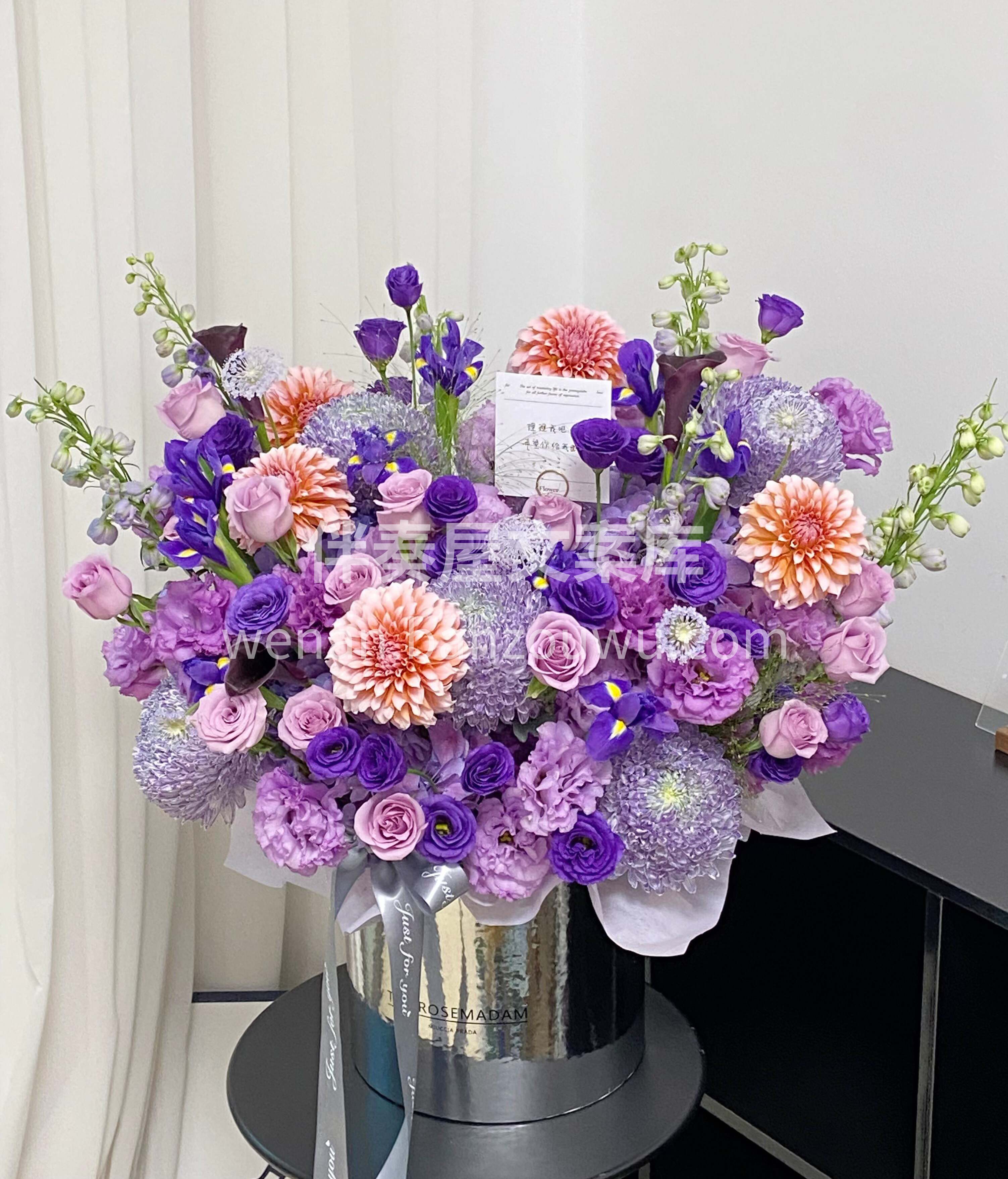 富贵紫韵抱抱桶💜 紫纳吉祥💜桶载富贵✨ 饱满花量显大气🌸 配图2