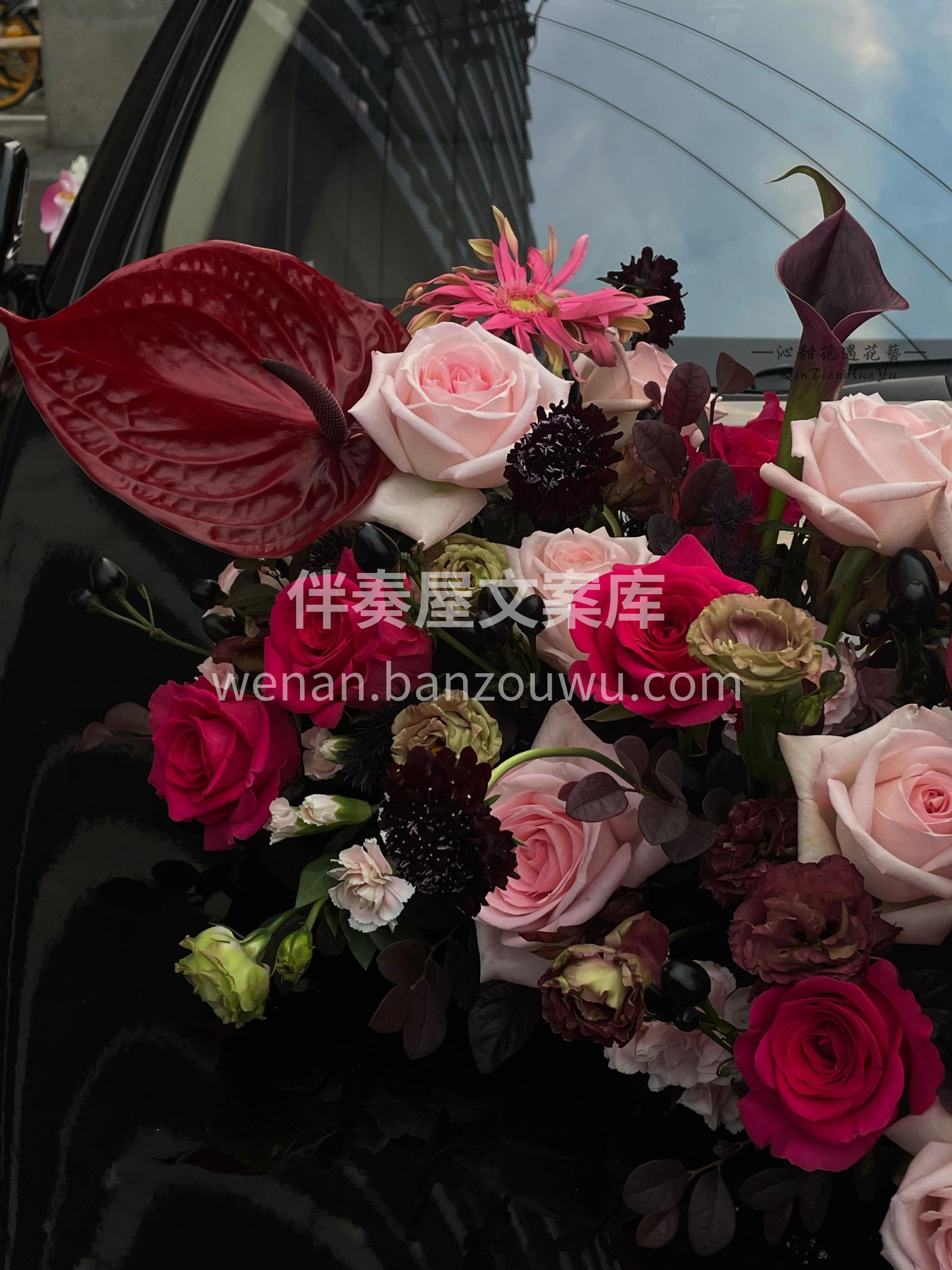加了复古红的弗洛伊德婚车🚓 比玫粉系的💓 配图3
