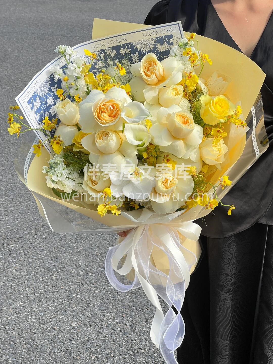 💛奶油风花束 真的爱惨了这一抹奶黄色 在 配图2