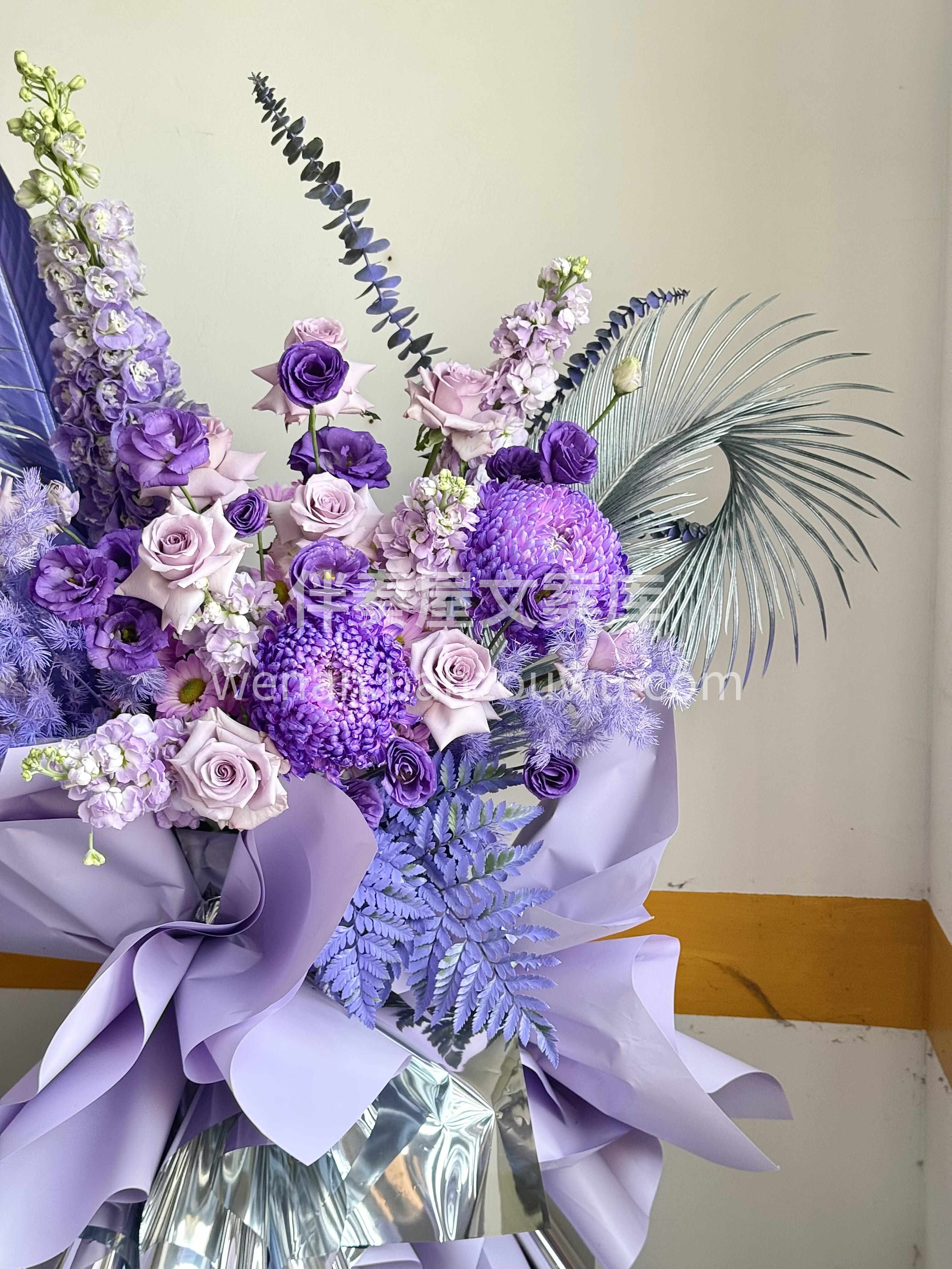 紫气东来迎鸿运 繁花似锦贺新程💜 愿生意如繁花永绽 事业似青 配图1