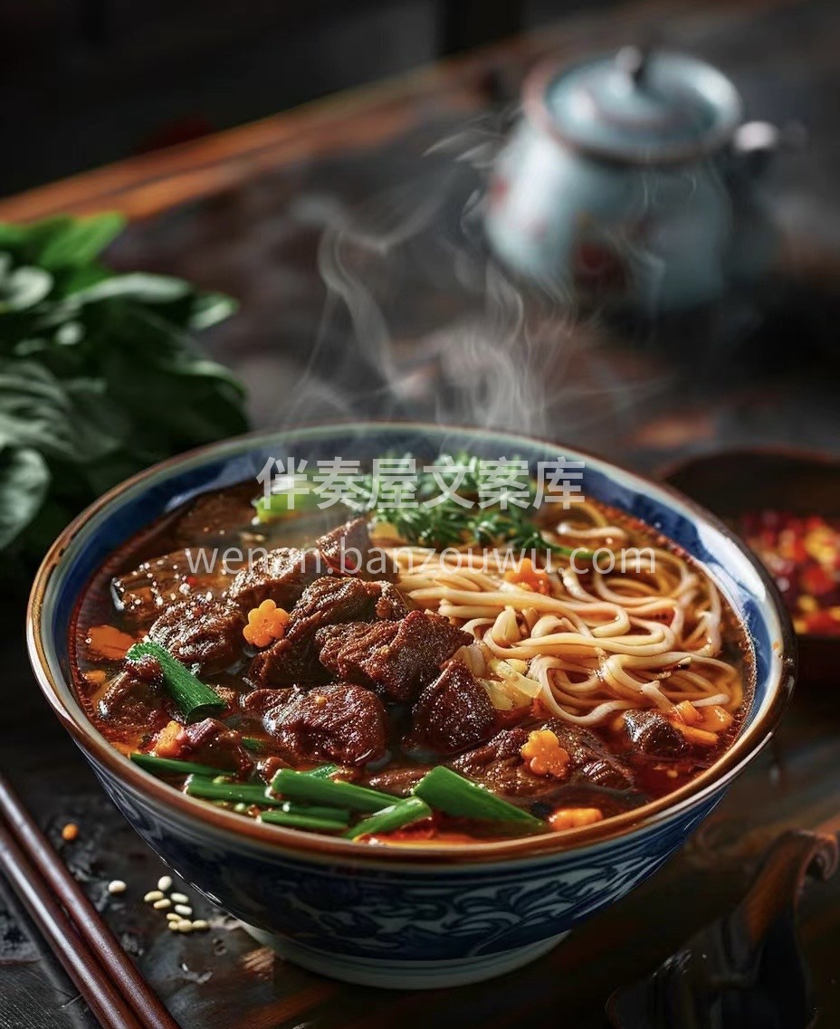 豪华版牛肉面，牛肉软烂入味，肉香加劲道的 配图2