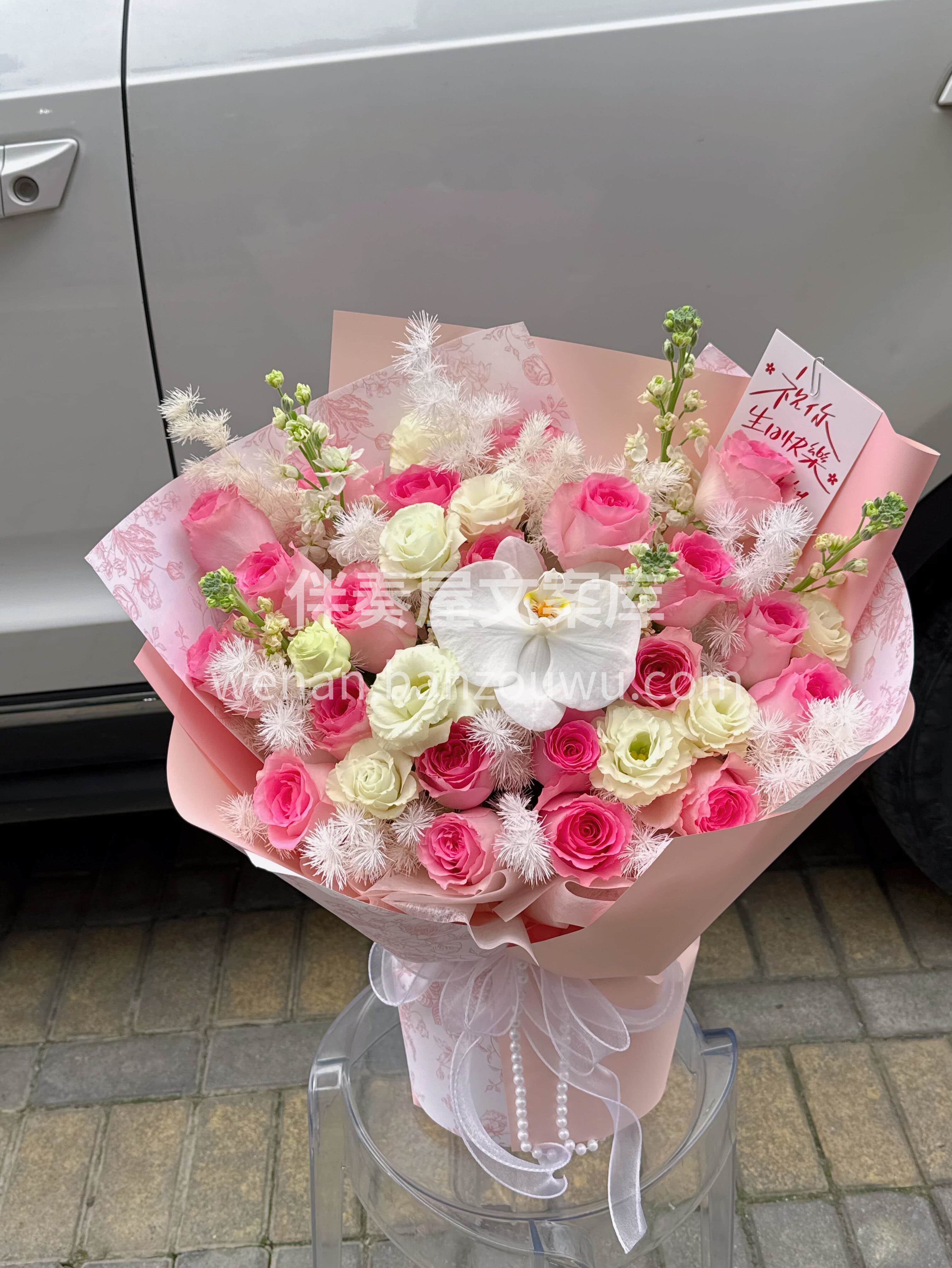 粉色系洛神花束❤️ ✨自带仙气滤镜🌸🌸 温柔到心坎里的浪漫🎀 配图1