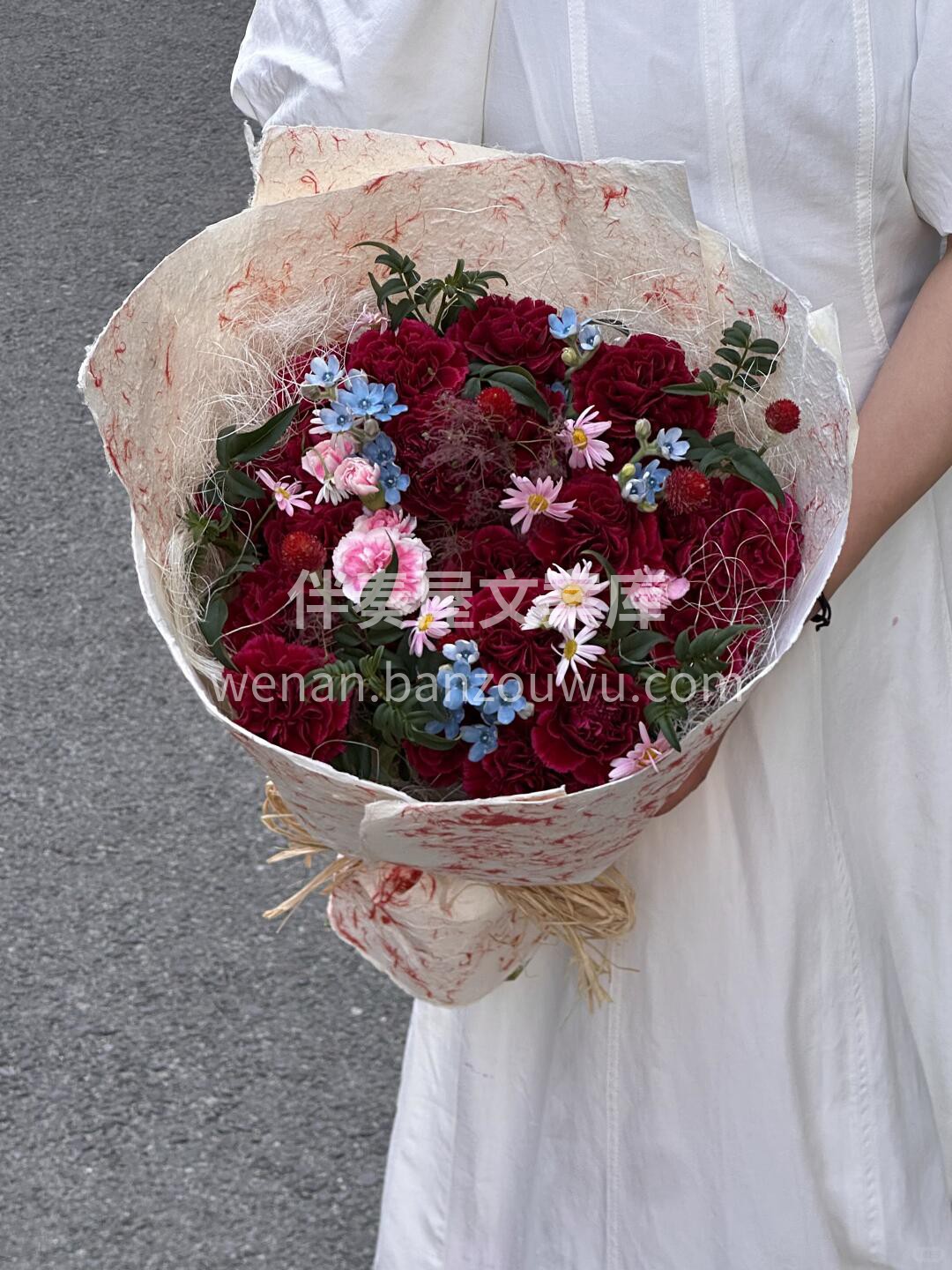 红绸✨康乃馨 复古丝绒感 高级且热烈🌸🌸 配图2