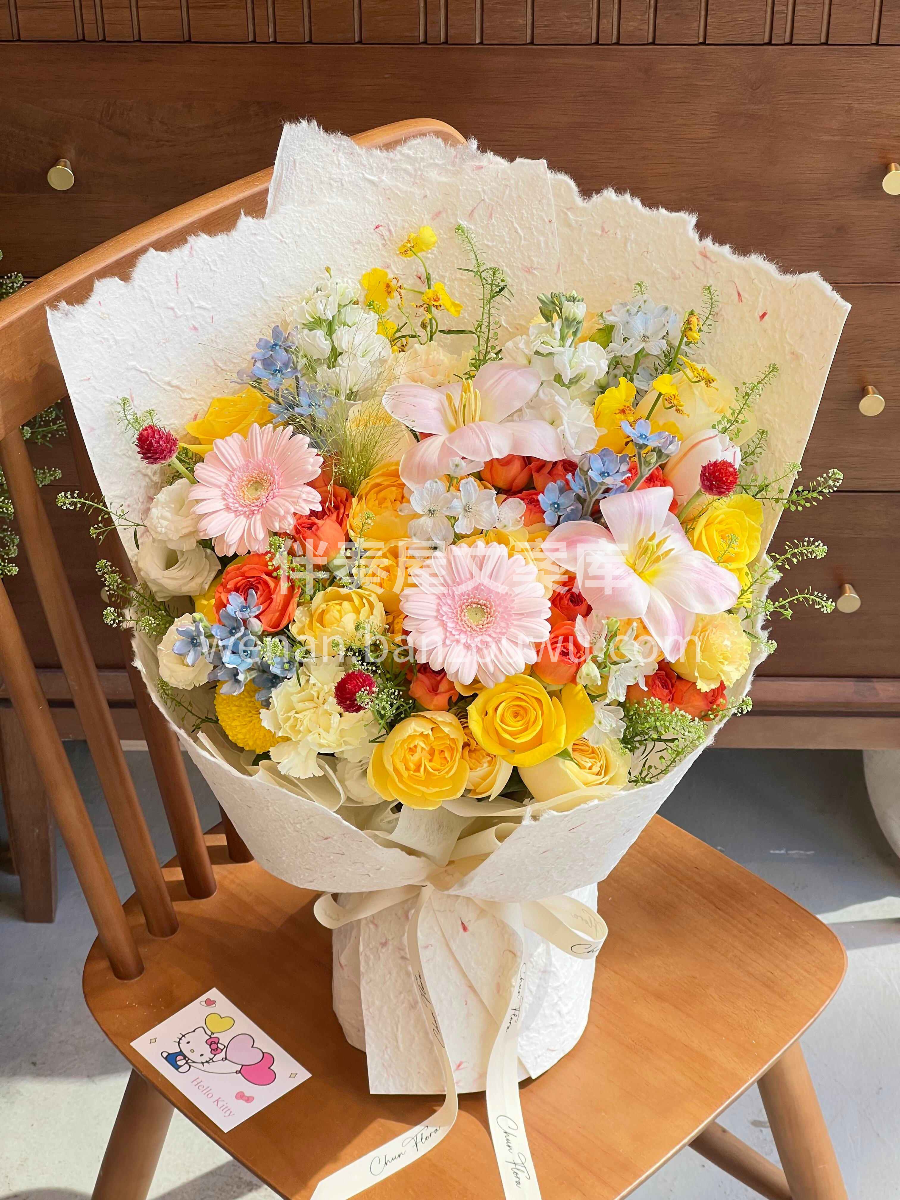 高饱和色彩混搭 活力感直接爆棚 🌸🌻🌷🌼🍀🌹 送闺蜜/女友💐 配图1