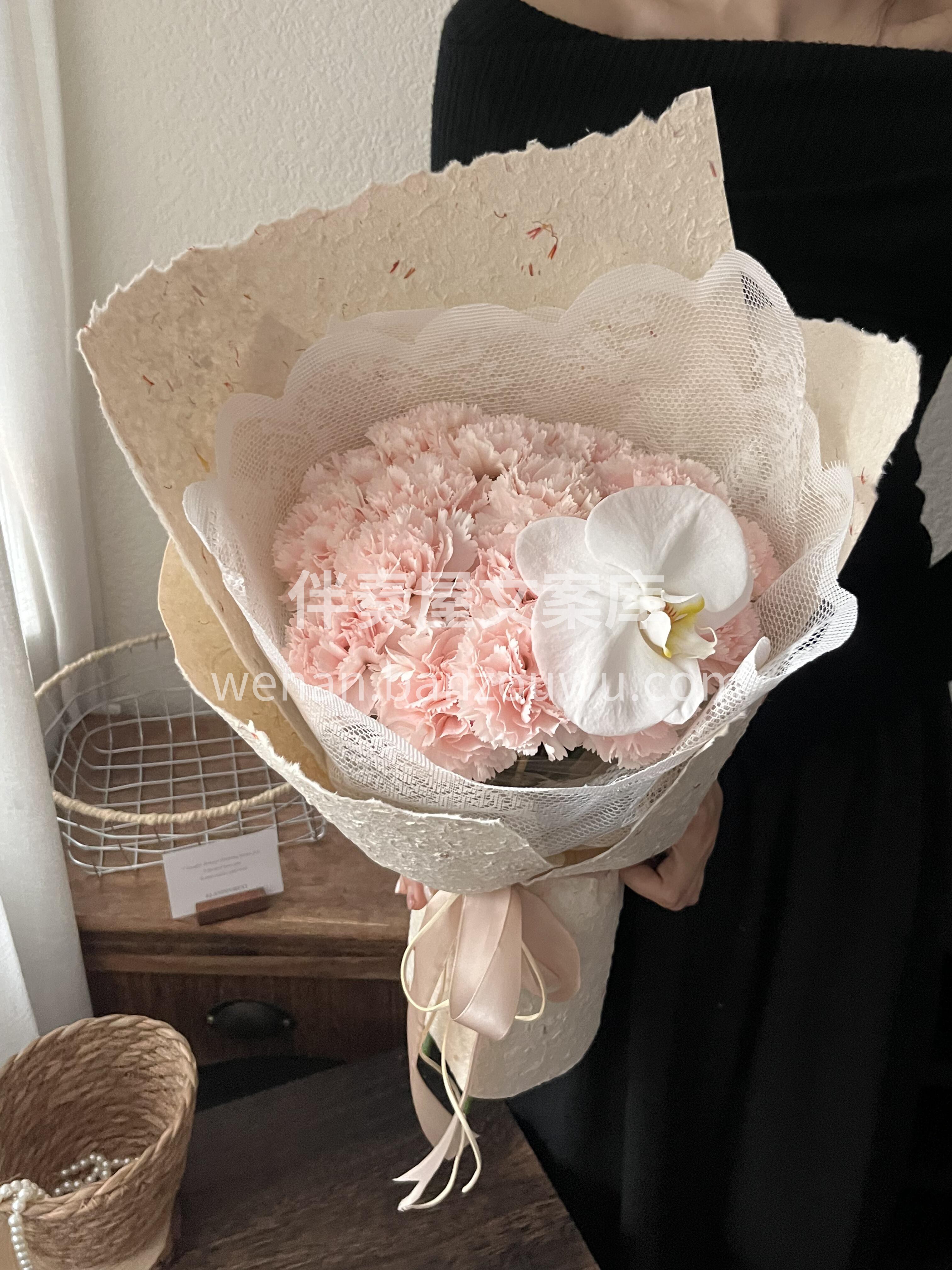 母亲节花束💐 如果爱在心口难开 担心💗词 配图1